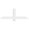 Ekena Millwork Eugene Architectural Grade PVC Gable Bracket, 48"W x 18"H x 2"D x 4"F, 9/12 Pitch GBP048X18X0204EUG00 - alternate 3